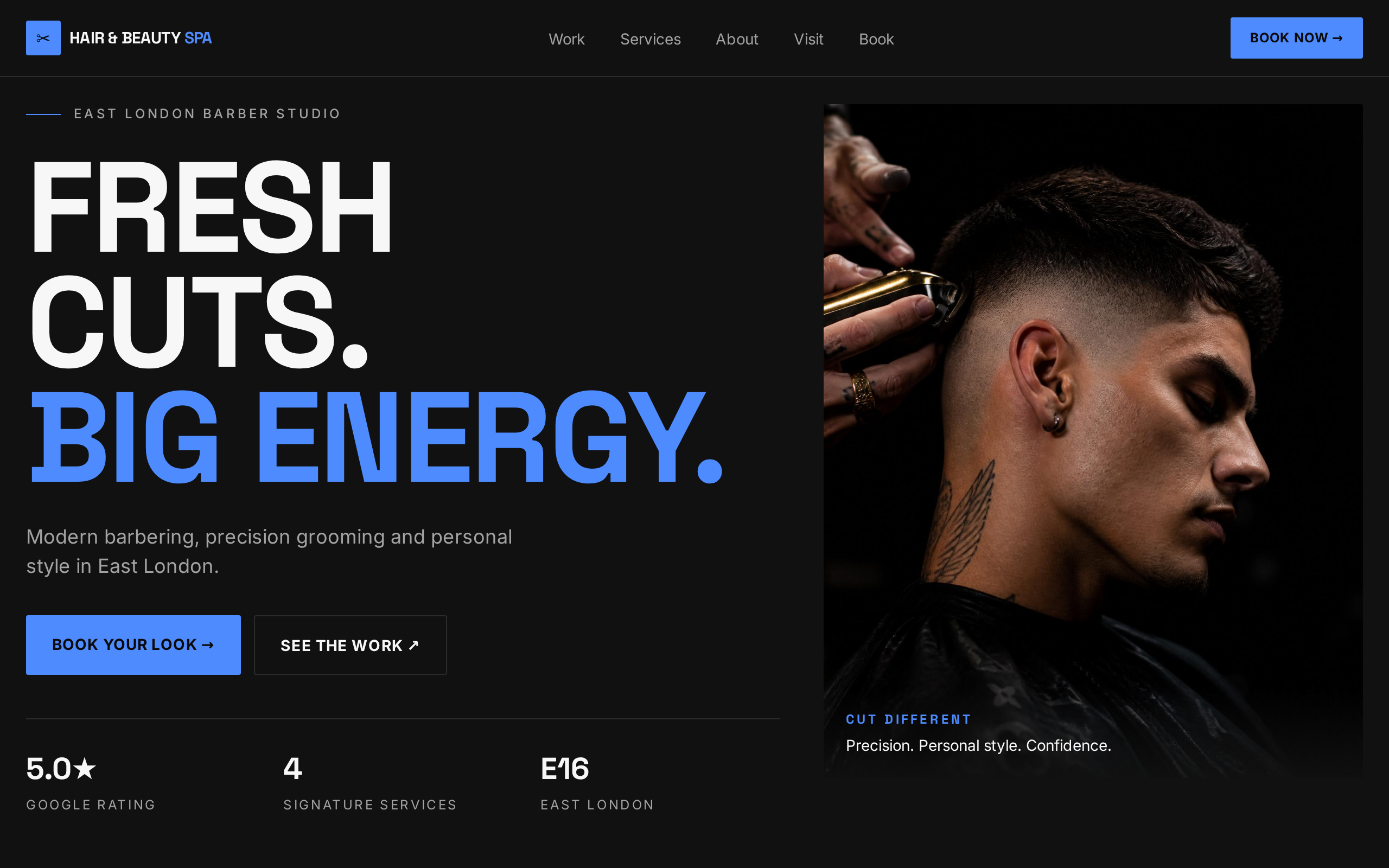 Hair & Beauty Spa — desktop preview